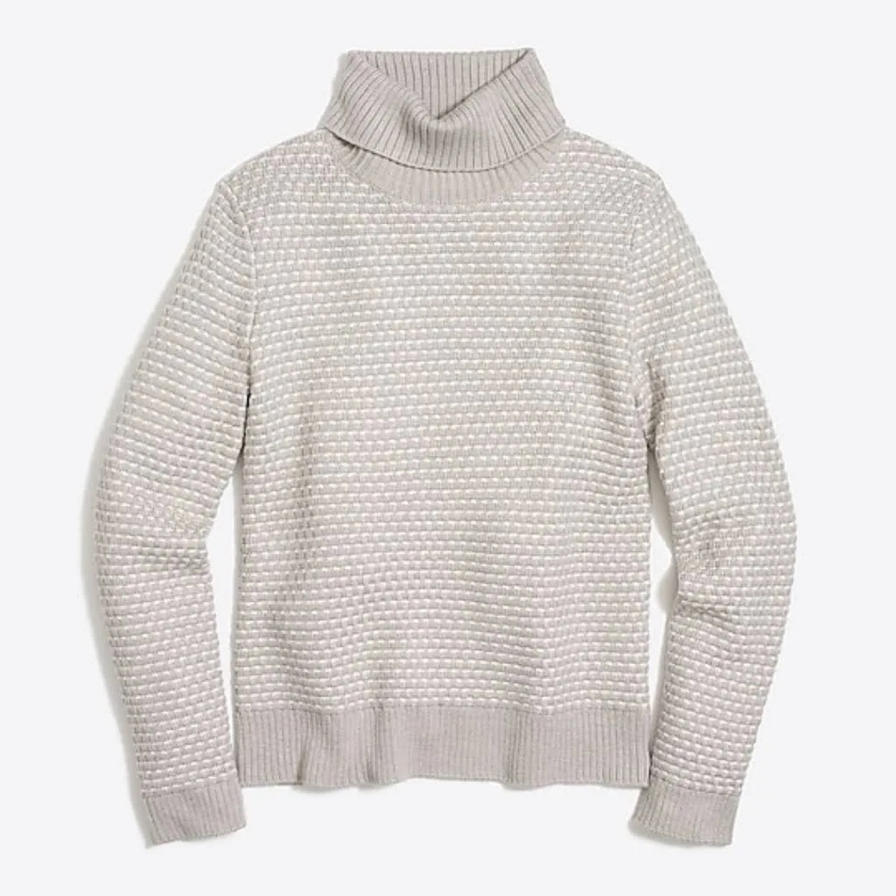J. Crew Factory Textured Turtleneck Sweater